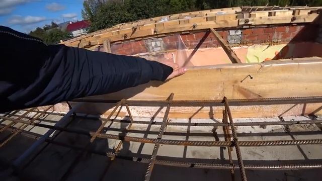Стройка дома. Заливаем армопояс. Армирование. Часть 2. смотреть онлайн
