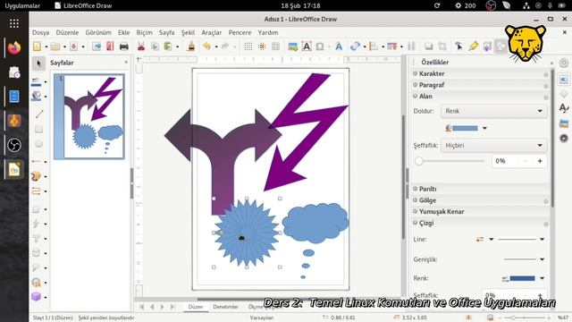 Ders 3 (Libreoffice Draw Poster hazırlama ve Ürün Klasörü) смотреть онлайн
