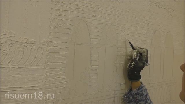 Мастер Класс Имитация кирпичной кладки на стене Фактура | Художник Наталья Боброва смотреть онлайн