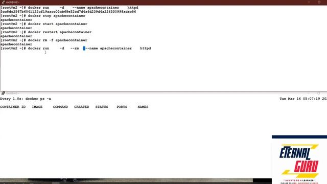 #3 Advanced Docker Commands|| HTTPD || My SQL || Jr. Eternals смотреть онлайн