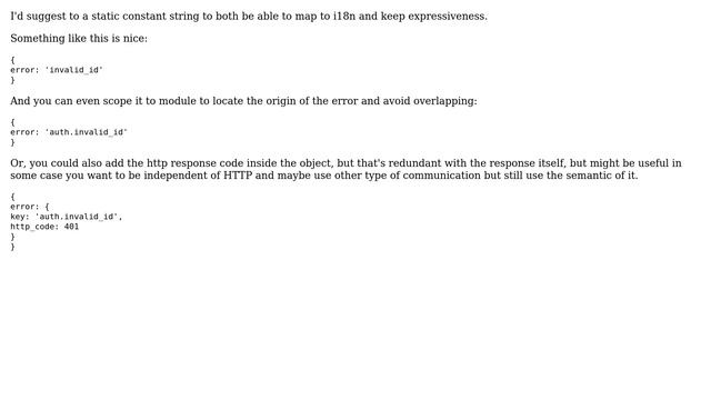 Software Engineering: Should error codes in JSON be integers or strings? (6 Solutions!!) смотреть онлайн