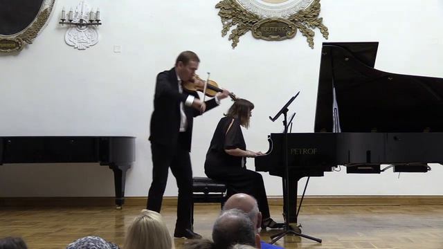 Брамс Й. Соната для скрипки и фортепиано ля мажор 1 часть смотреть онлайн