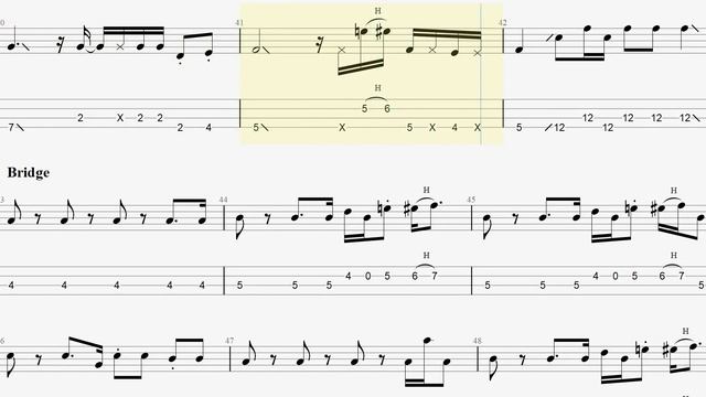 NO MORE MUSIC　【OKAMOTO'S】　ベースtab譜 смотреть онлайн