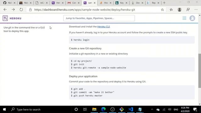 Deploying a Website to Heroku смотреть онлайн