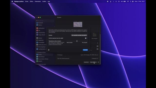Comment activer Night Shift sur Mac смотреть онлайн