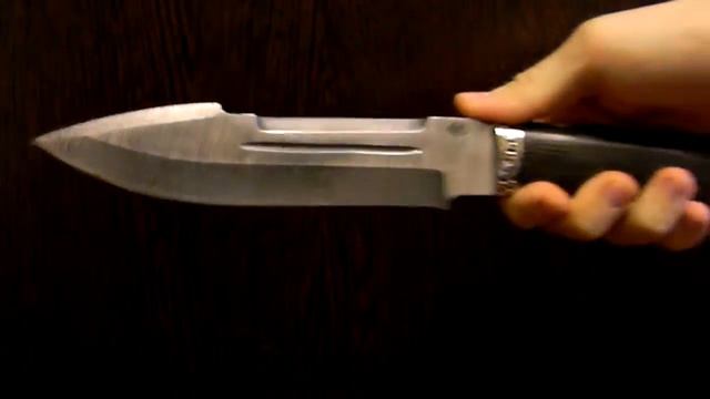 Нож Тайга из Дамасской стали смотреть онлайн