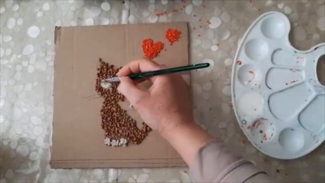 МАСТЕР КЛАСС - Аппликация из круп смотреть онлайн