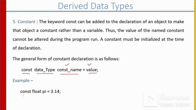 Derived Data Type & User Defined Type in C++ #Lecture32 смотреть онлайн