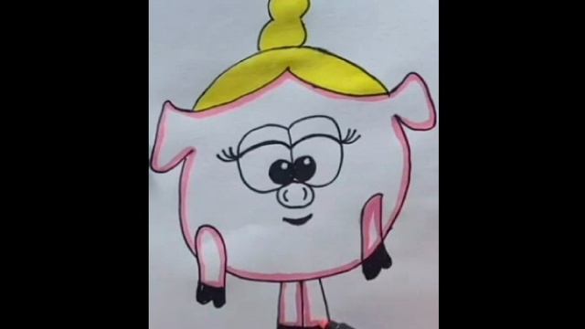 Рисуем смешариков, легко и просто смотреть онлайн