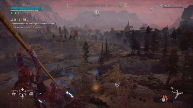 Horizon Zero Dawn - Nora Hunting Ground Logpile Trial 35 seconds Blazing Sun смотреть онлайн