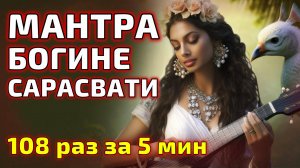 САРАСВАТИ МАНТРА - ОМ АИМ МАХА САРАСВАТЕЙ НАМАХА 108 раз за 5 минут