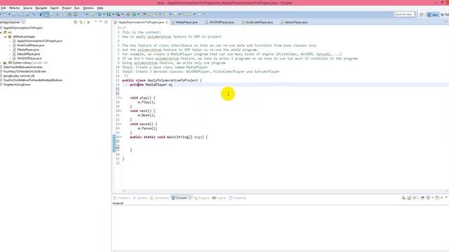Apply polymorphism in Java смотреть онлайн