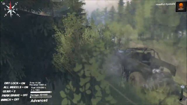 Spintires I Zaliv I Map Mod I Nix Chevy K5 Crawler I PC Gameplay смотреть онлайн