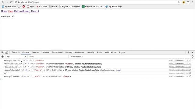 5.5 Скринкаст по Angular – Маршрутизатор – События роутера смотреть онлайн