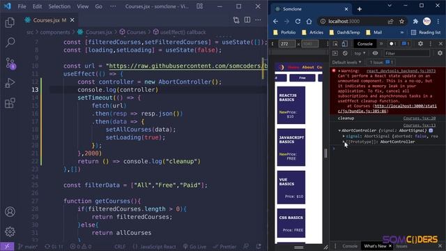 React JS basics Somali Lesson 18 - useEffect cleanup смотреть онлайн