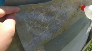 Заклеили огромную дыру в каркасном бассейне Intex Что делать если течет бассейн? Лучший способ!