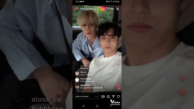Kim Jiwoong, Yoon Seobin - IG Live  |  Jun 7, 2022