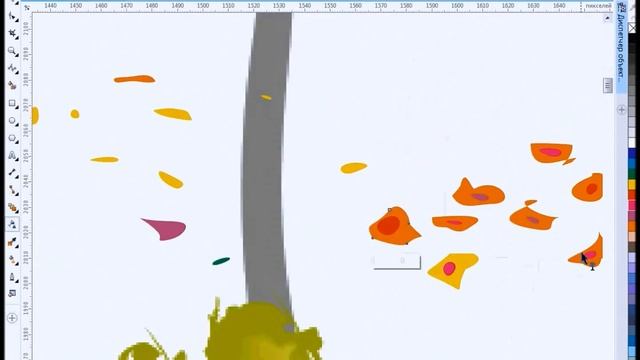 создание осеннего пейзажа в Corel Draw/ Художник Малышев Роман смотреть онлайн