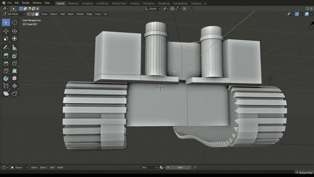 Tank Speed Modeling - Grid Modeler (blender addon) смотреть онлайн