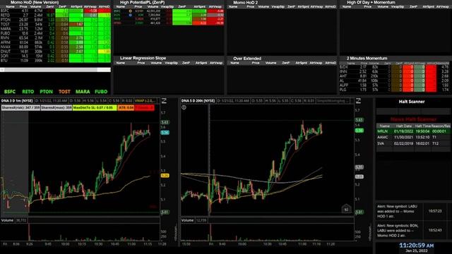 Live Scanner and Day Trade Ideas - NO DELAY - Morning Gappers Momentum and Halt Scanner 01/21/2022 смотреть онлайн