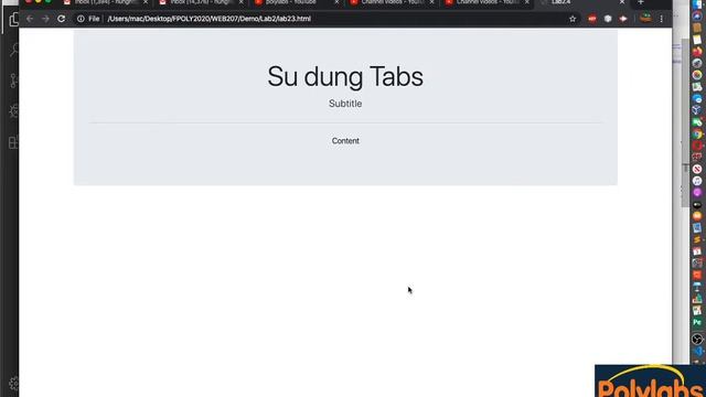 Bootstrap - V2.3 - Tạo tabs trong bootstrap (1) смотреть онлайн