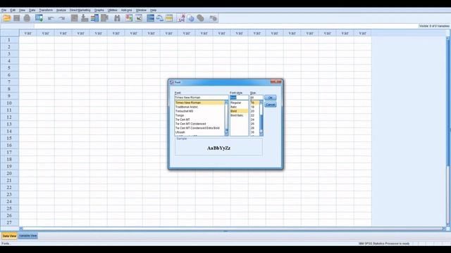 Change Font, Font Style, and Font Size in SPSS смотреть онлайн