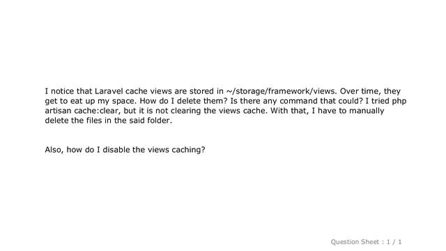 PHP : Laravel 5 Clear Views Cache смотреть онлайн