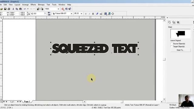 CorelDRAW-How to create Squeezed Text and Text Mask смотреть онлайн