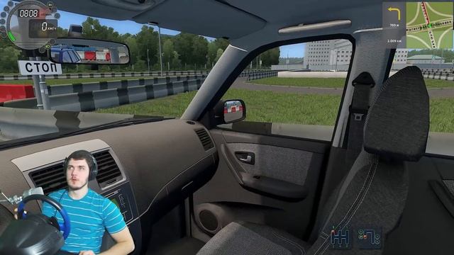 ЭТОТ ПАССАЖИР ВЗБЕСИЛ МЕНЯ - БУДНИ ТАКСИСТА в CITY CAR DRIVING + РУЛЬ смотреть онлайн