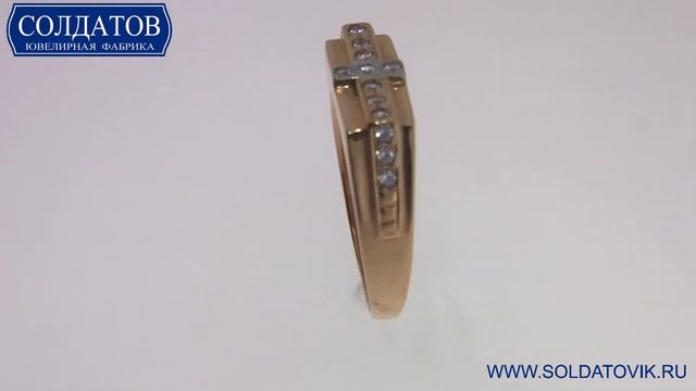 Бесподобная золотая печатка с цирконием K2012 5 16 смотреть онлайн