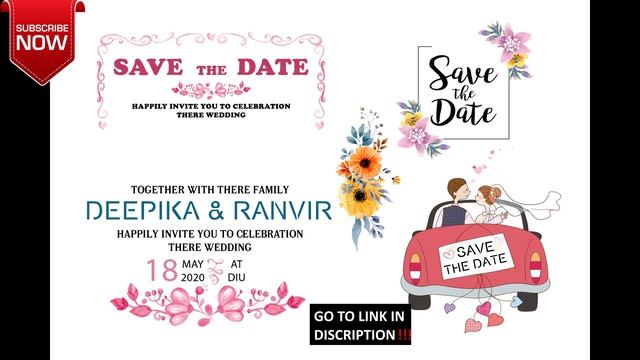 Adobe Photoshop 2021 Save the Date PSD free смотреть онлайн