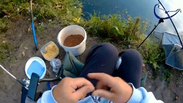 Ловля леща на фидер,на Донце и поиск точки на дне,где этот лещ питался. смотреть онлайн