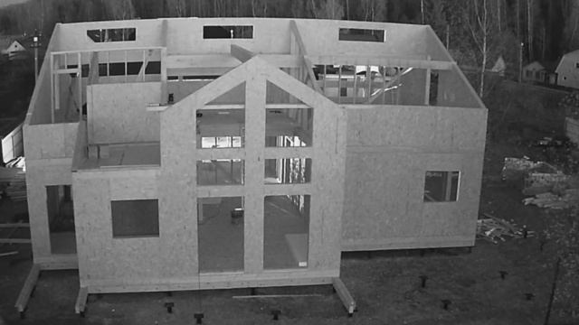 Ход строительства SIP дома с бассейном