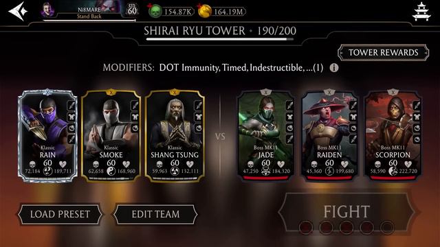 Shirai Ryu Tower Boss Battle 200 & 190 Fight + Reward MK Mobile смотреть онлайн