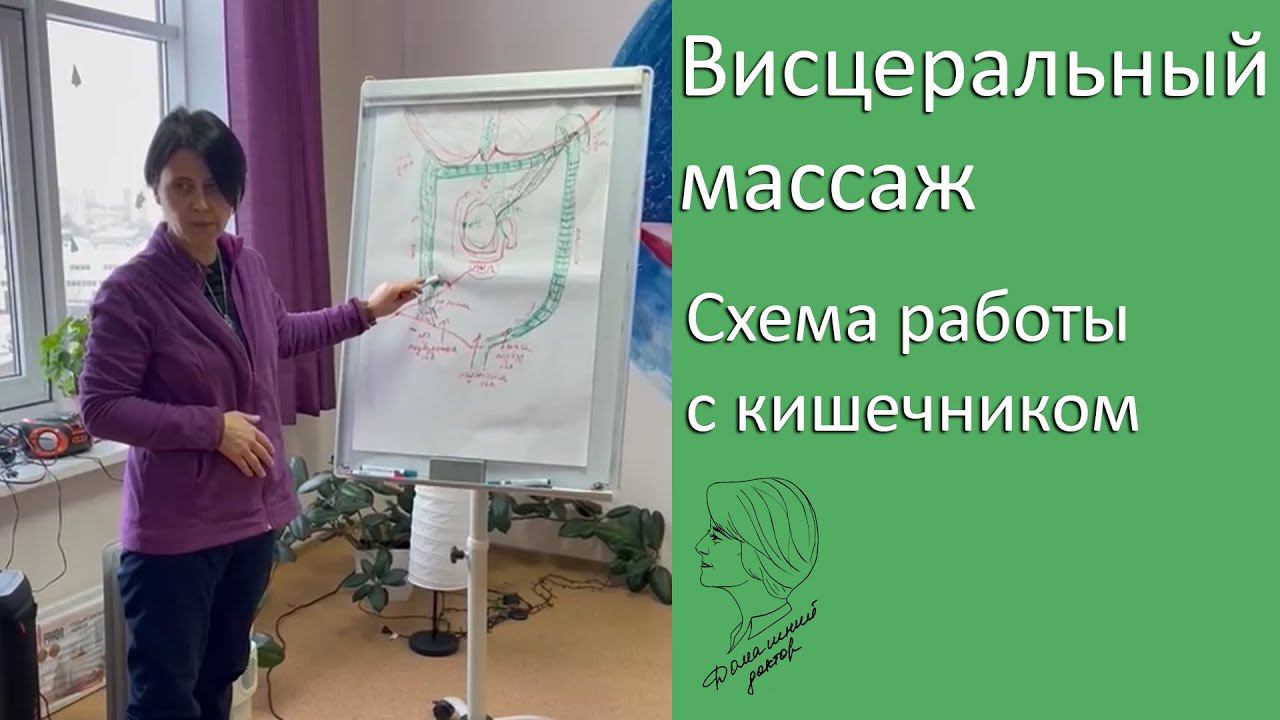 Висцеральный массаж. Схема работы с кишечником смотреть онлайн