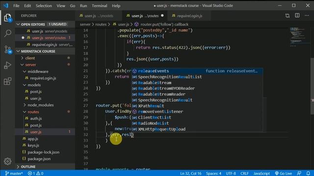 #35 Node API for follow and unfollow | MERN stack tutorial | Instagram clone смотреть онлайн