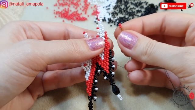 КОЛЬЕ МОЛНИЯ мастер класс/Колье уголок из бисера/Bead necklace/Diy necklace/Beaded Corner смотреть онлайн