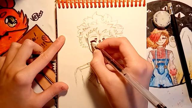 Мидория Изуку из аниме "Моя Геройская Академия". КАК НАРИСОВАТЬ ДЕКУ!!!! смотреть онлайн