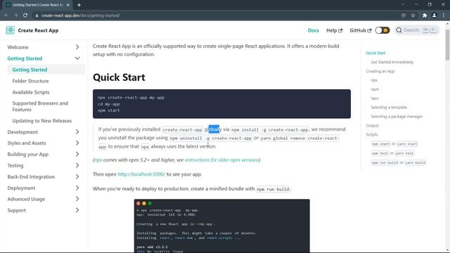 Fix Error We no longer support global installation of Create React App смотреть онлайн