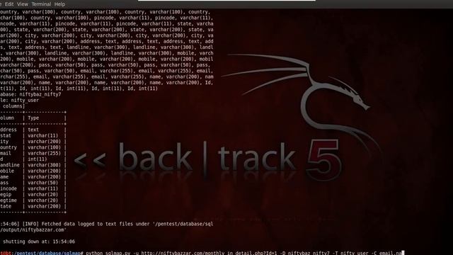 Sql Injection In Bt5 R1 With Sqlmap.Py смотреть онлайн