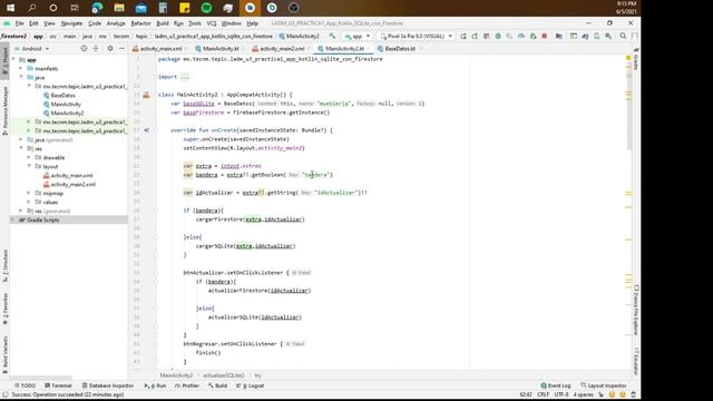 U3. Práctica 1. App Kotlin SQLite con Firestore смотреть онлайн