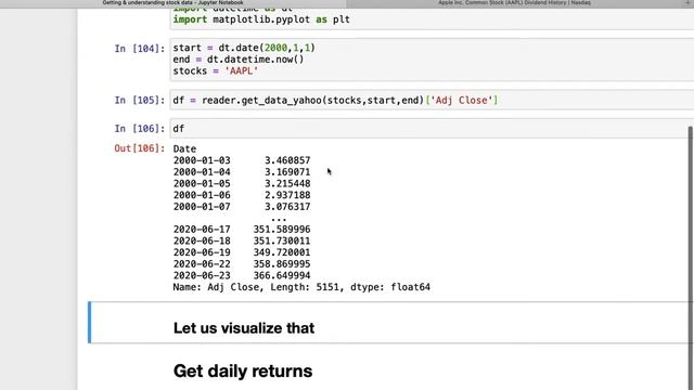 How to get online stock prices with Python смотреть онлайн