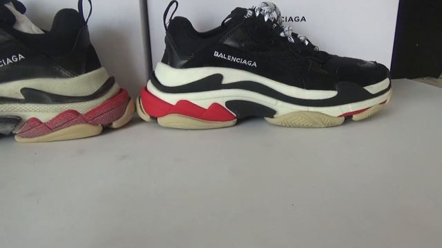 BALENCIAGA TRIPLE S REAL VS FAKE REVIEW COMPRSION SNEAKER FASHION смотреть онлайн