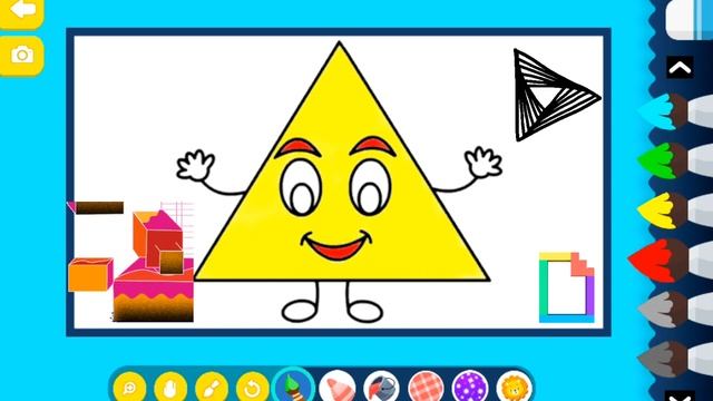 дети долго рисуют геометрические фигуры / Drawing geometric shapes for children / Geometrik shaklla смотреть онлайн