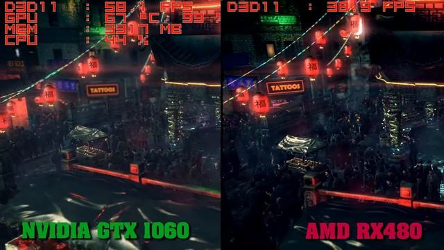 Hitman Absolution: Radeon RX 480 vs GeForce GTX 1060 смотреть онлайн