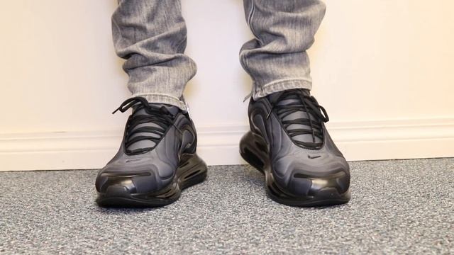 NIKE AIR MAX 720 "TRIPLE BLACK/TOTAL ECLIPSE" ON FEET смотреть онлайн