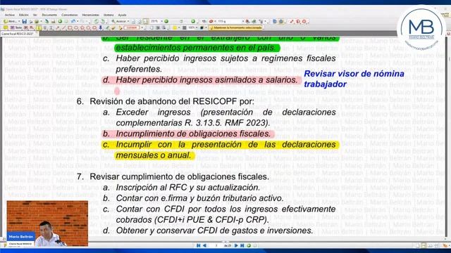 Cierre fiscal RESICO смотреть онлайн
