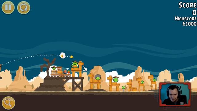 Let's play Angry Birds #66 - Aller guten Dinge sind 3 Facebook-Level [100%, PC, HD/60fps] смотреть онлайн