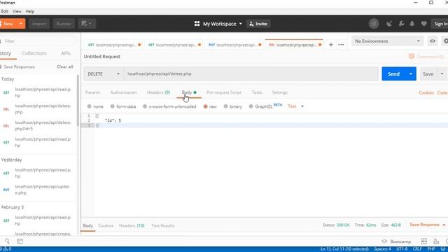 PHP REST API Tutorial (Step By Step) 9 -Adding delete feature to the PHP REST API смотреть онлайн