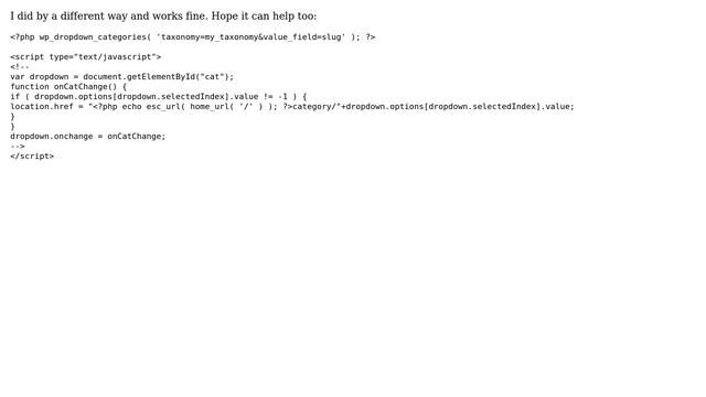 Wordpress: How do I get the category slug from wp_dropdown_categories? (3 Solutions!!) смотреть онлайн